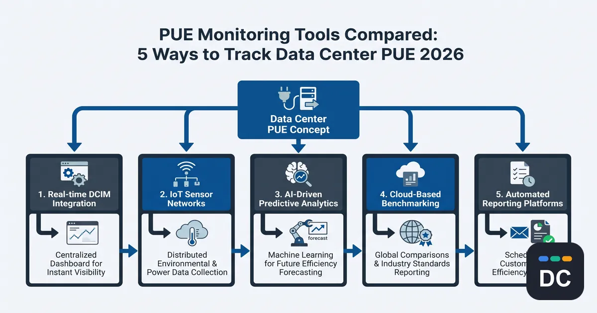 PUE Monitoring Tools Compared: 5 Ways to Track Data Center PUE (2026)